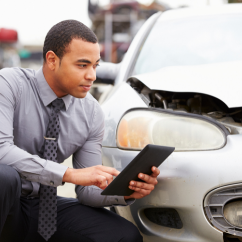 Inspection of a leased vehicle when returning