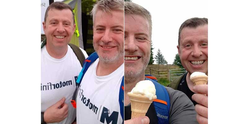 Paul Cristie and Dave Page at Cateran Yomp